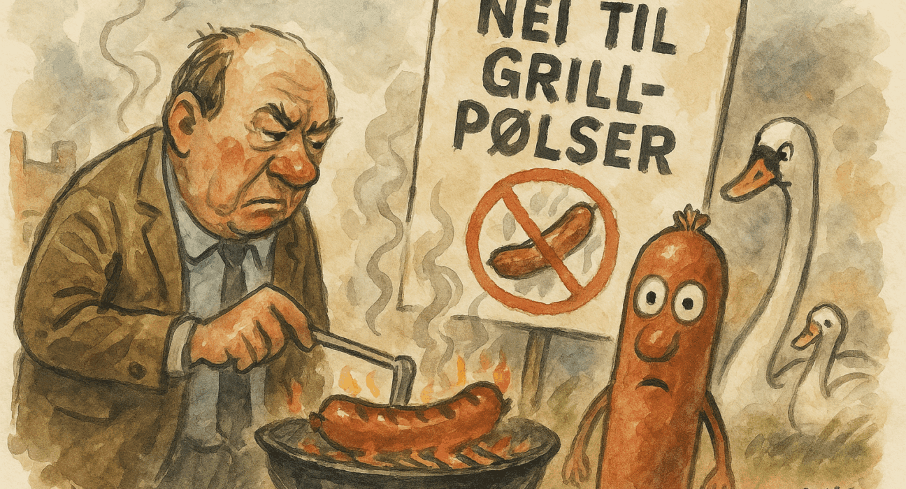 Grillbråk i Gørrnes (Moss) – protestene ble stekt på svak varme 5 Ordfører konfronteres med pølselukt og protest – SEO: lokalpolitikk, kommunegrill, humor