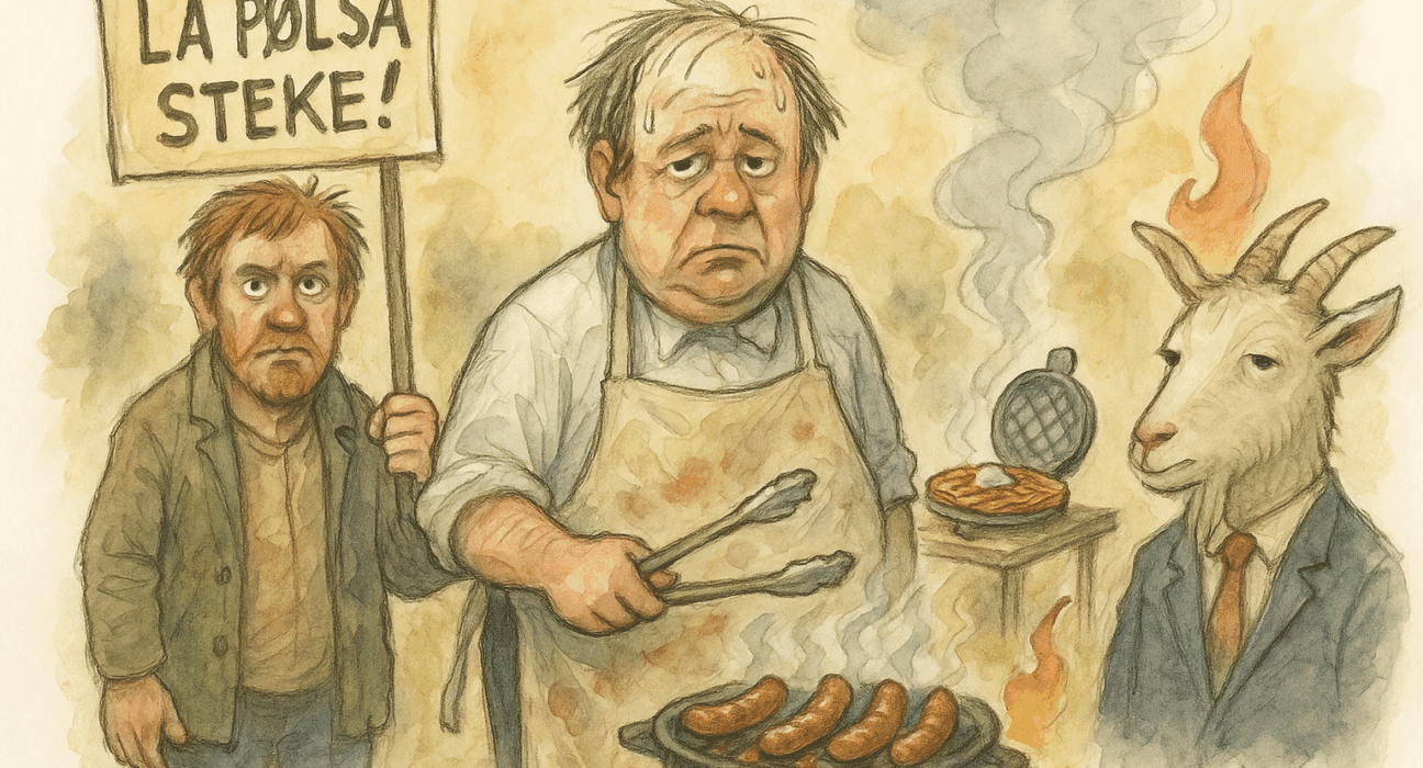 Grillbråk i Gørrnes (Grimstad): Pølseopprør, vaffelsplid og kommunal ketchupkrise 4 Ordfører i Gørrnes (Grimstad) konfronteres med pølselukt, rømmevafler og protest – SEO: lokalpolitikk, kommunegrill, vaffelkrise, humor