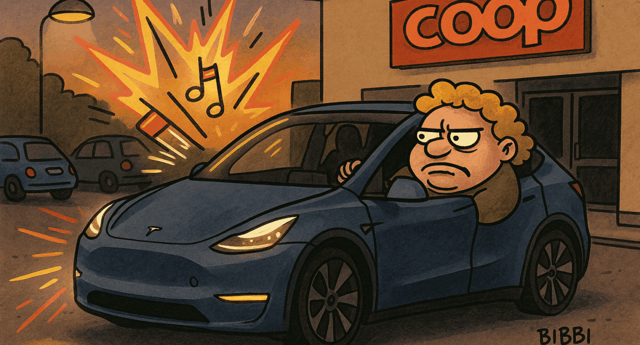 Tesla Model Y Long Range test av Bibbi Plastikkbøtte i Arenslafstrupen – nybil, teknologi og garantifadese.